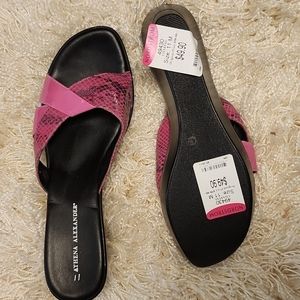 ATHENA ALEXANDER Ladies Size 11med, Hot pink, slip on